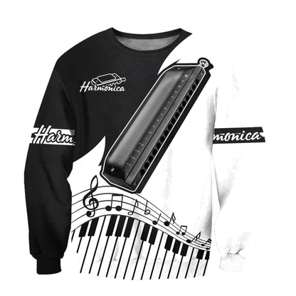Harmonica music 3d hoodie shirt for men and women ver2 HG HAC28123-Apparel-HG-Sweater-S-Vibe Cosy™