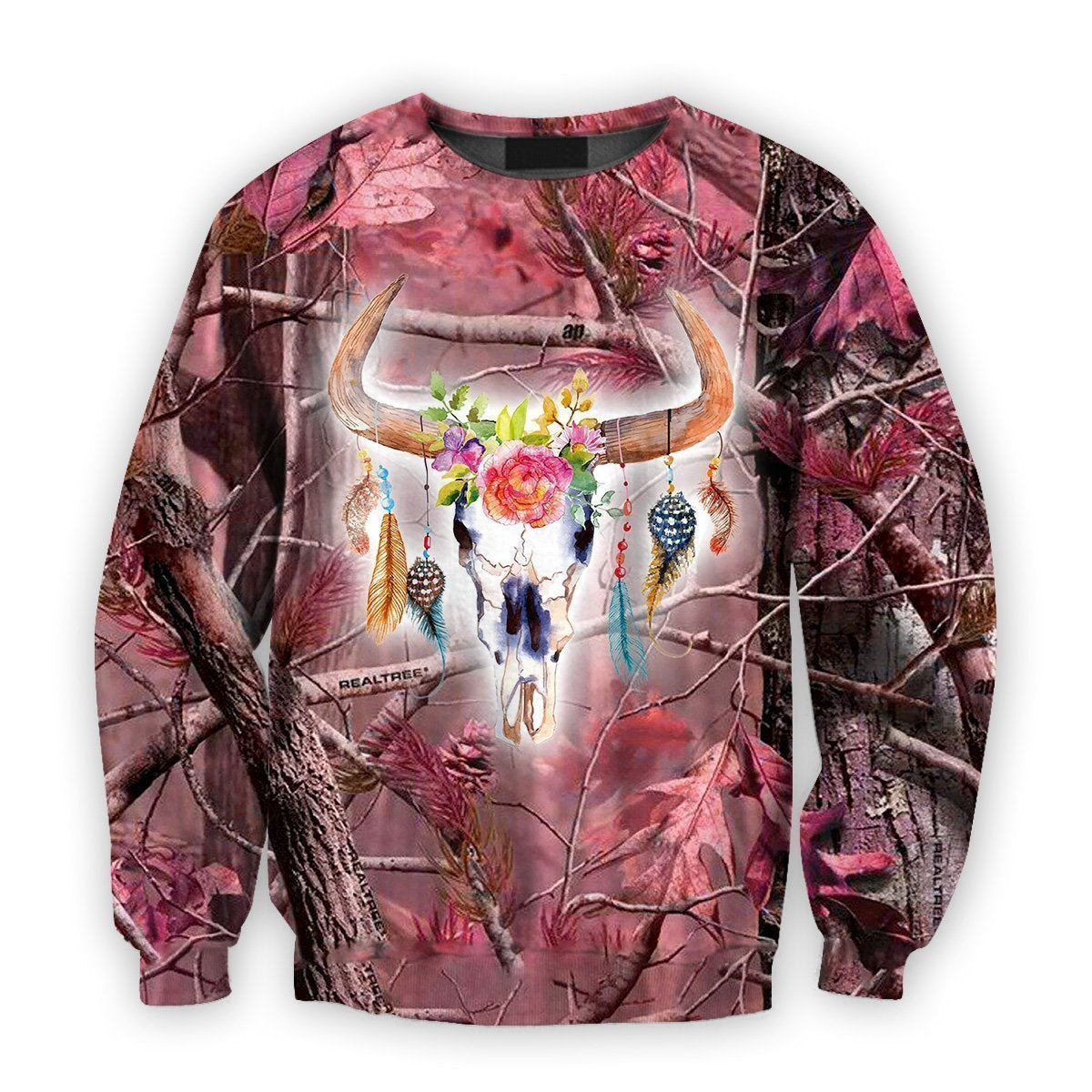 All Over Printed Camo Deer Shirts-Apparel-HbArts-Sweatshirt-S-Vibe Cosy™