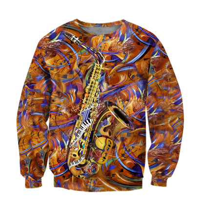Saxophone music 3d hoodie shirt for men and women HG1144-Apparel-HG-Sweater-S-Vibe Cosy™