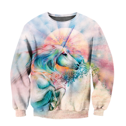 Beautiful Horse 3D All Over Printed shirt for Men and Women Pi060104-Apparel-NNK-Sweat Shirt-S-Vibe Cosy™