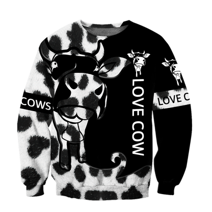 Love Cow 3D All Over Printed Shirts For Men And Woman