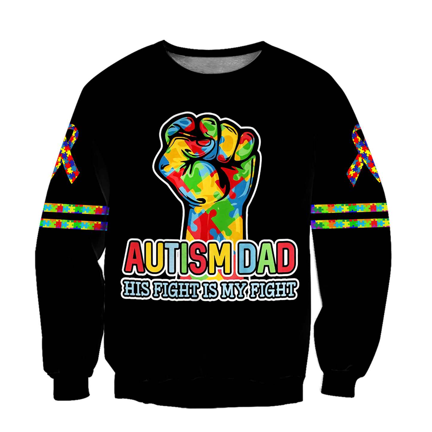 Autism dad 3d hoodie shirt for men and women HAC110504-Apparel-HG-Sweater-S-Vibe Cosy™