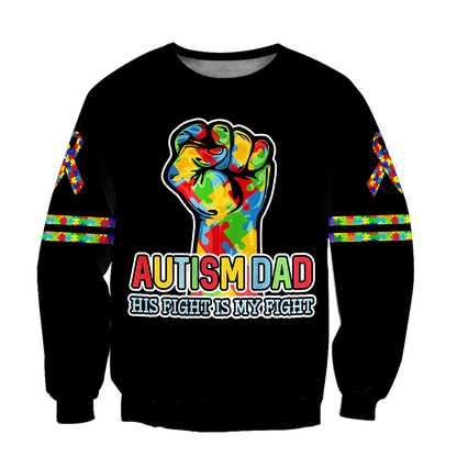 Autism dad 3d hoodie shirt for men and women HAC110504-Apparel-HG-Sweater-S-Vibe Cosy™
