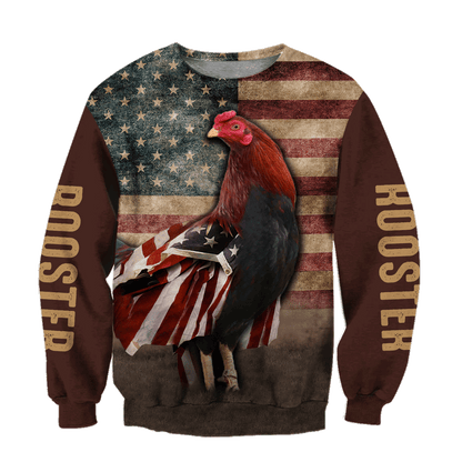 Premium Rooster 3D All Over Printed Unisex Shirts