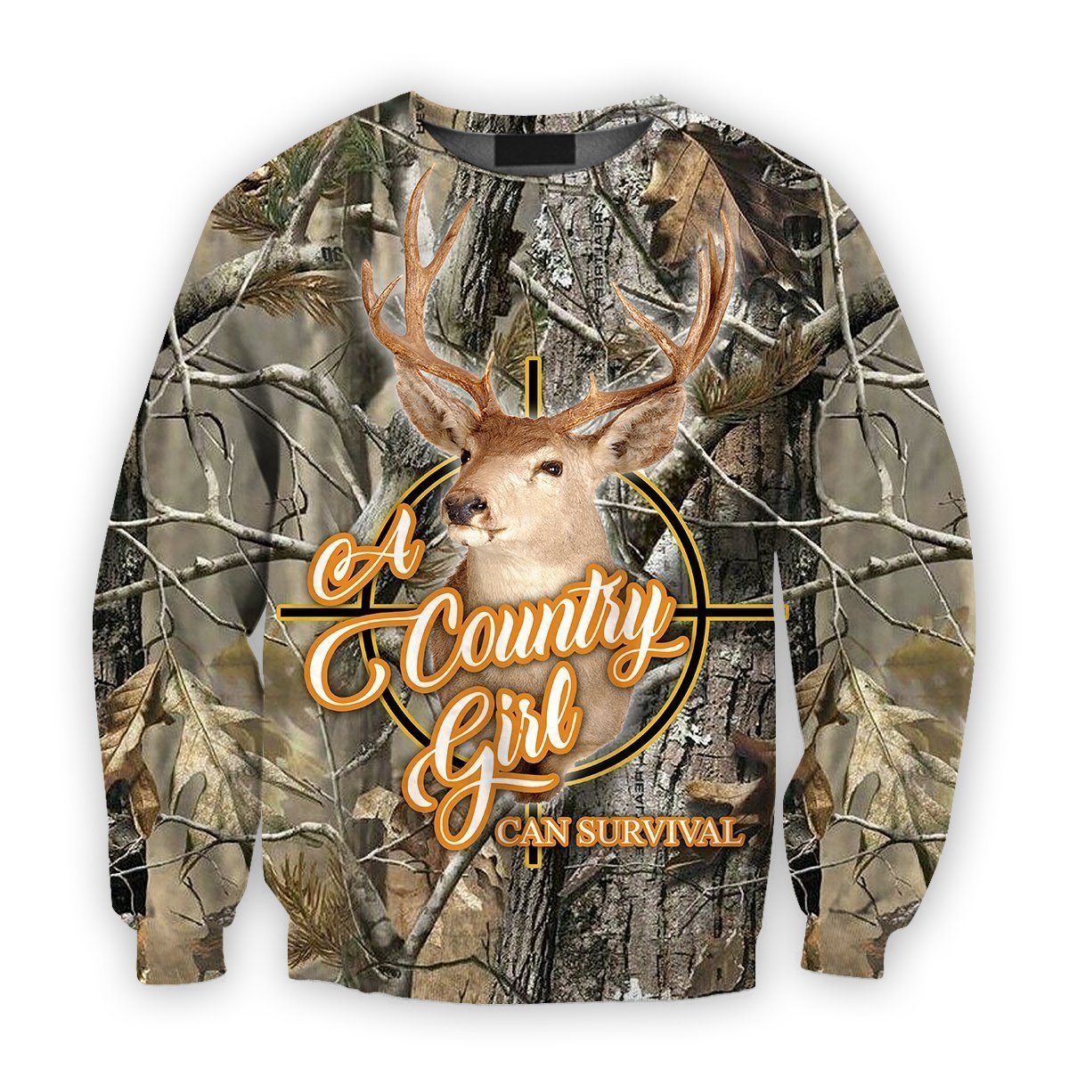 All Over Printed Country Girl Can Survival-Apparel-HbArts-Sweatshirt-S-Vibe Cosy™