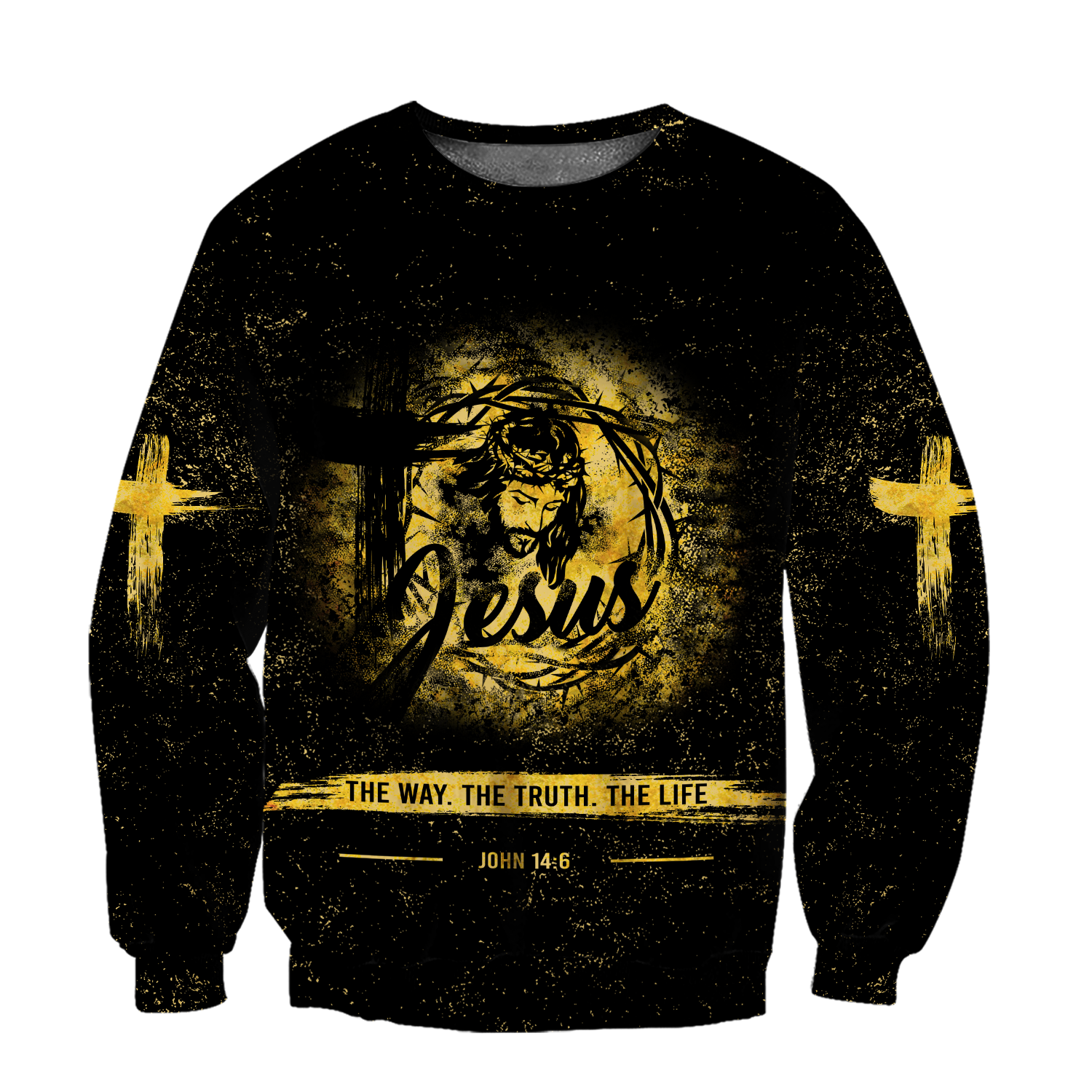 Jesus The Way The Truth The Life 3D All Over Printed Shirts For Men and Women Pi12062004-Apparel-TA-Sweatshirts-S-Vibe Cosy™