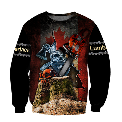Beautiful Chainsaw Canadian Flag Art 3D All Over Printed Shirts Pi281102-Apparel-MP-Hoodie-S-Vibe Cosy™