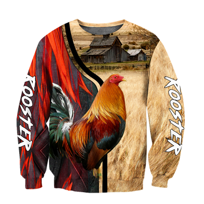 Premium Rooster 3D All Over Printed Unisex Shirts