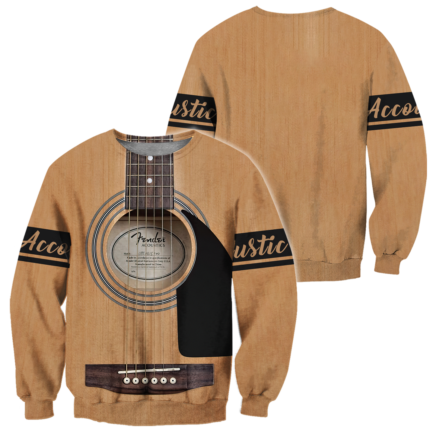 Acoustic Guitar 3D All Over Printed Shirts For Men and Women HAC290703-Apparel-TT-Sweatshirt-S-Vibe Cosy™
