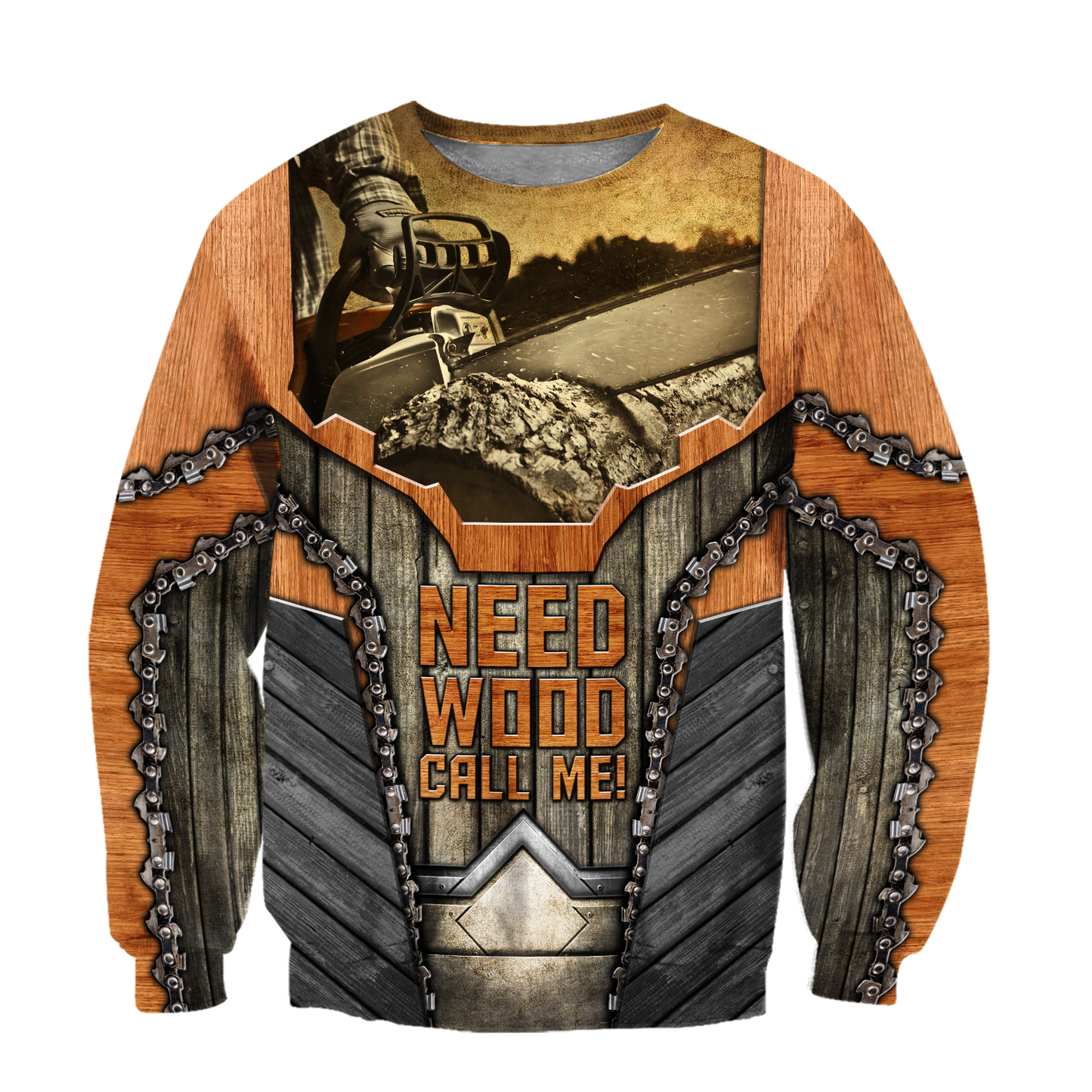 All Over Printed Chainsaw Hoodie MEI09152002-MEI