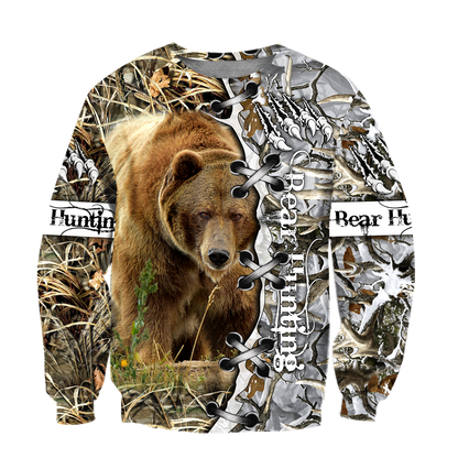 BEAR HUNTING CAMO 3D ALL OVER PRINTED SHIRTS FOR MEN AND WOMEN Pi061202 PL-Apparel-PL8386-sweatshirt-S-Vibe Cosy™