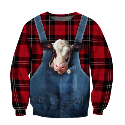 Baby Dairy Cow Hoodie T-Shirt Sweatshirt for Men and Women Pi130202-Apparel-NM-Sweater-S-Vibe Cosy™