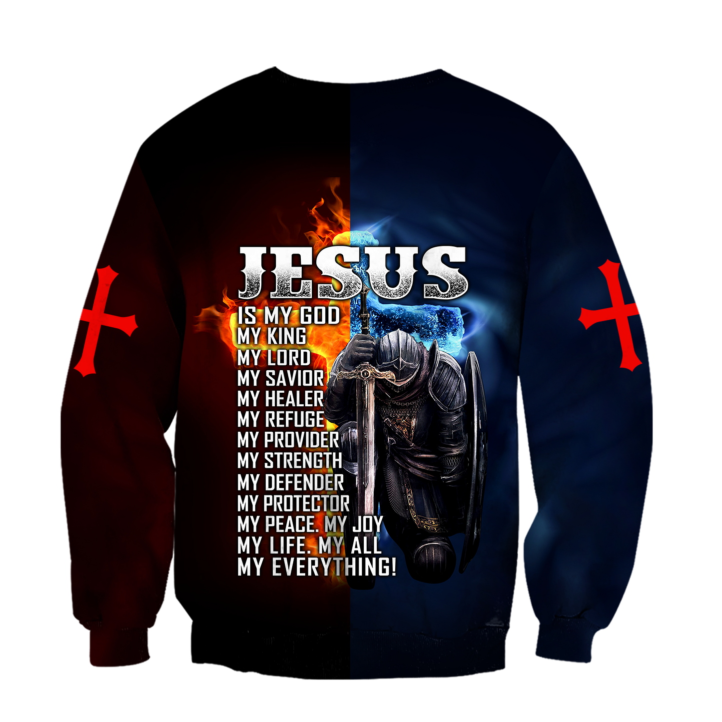 Jesus Is My God My King My Everything Knight Templars 3D All Over Printed Shirts For Men and Women Pi05092004