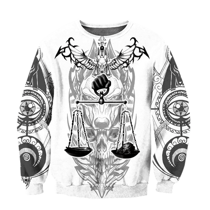 Ancient Egypt Anubis God All 3D Over Printed Unisex Hoodie ML
