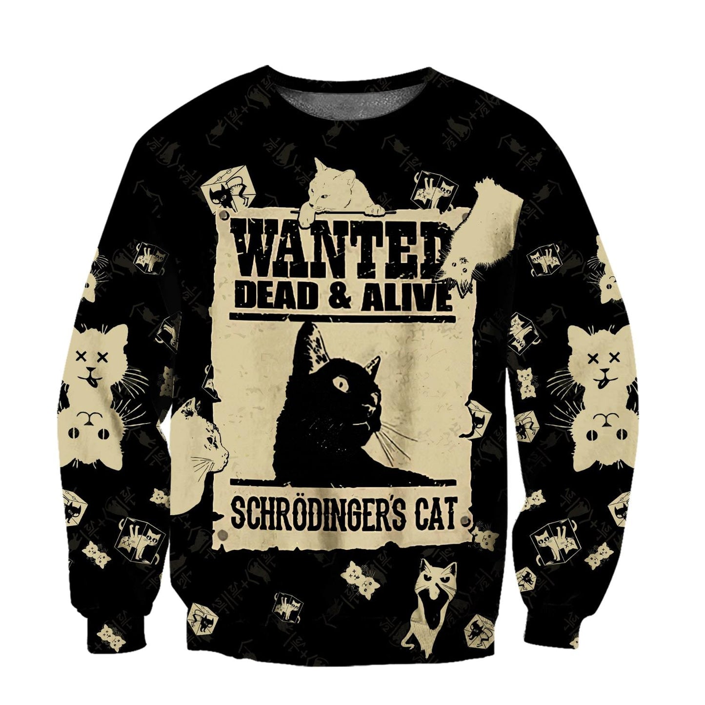 Schrodinger Cat Limited Edition 3D Printed Hoodie for Men and Women-ML