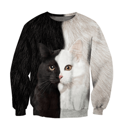 Black And White Cat Hoodie For Men And Women MH071020
