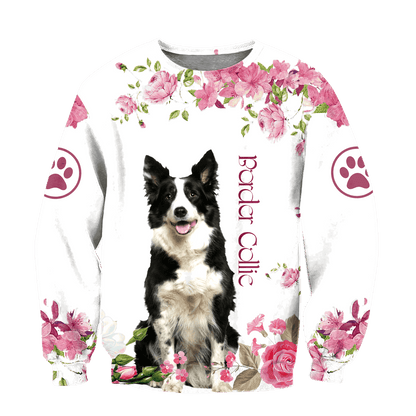 Border collie 3D All Over Printed shirt & short for men and women PL