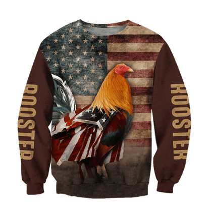 Premium Rooster 3D All Over Printed Unisex Shirts