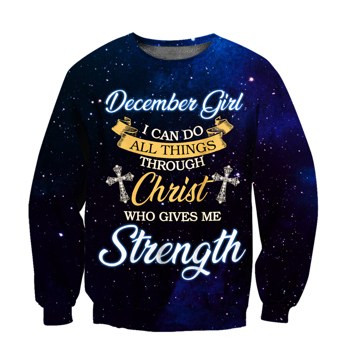 December Girl I Can Do All Things 3D All Over Printed Shirts For Men and Women DQB08122009S