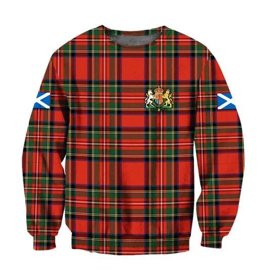 Scotland Tartan 3D All Over Printed Sweatshirt For Men and Women MH2007202-Apparel-TT-Sweatshirt-S-Vibe Cosy™
