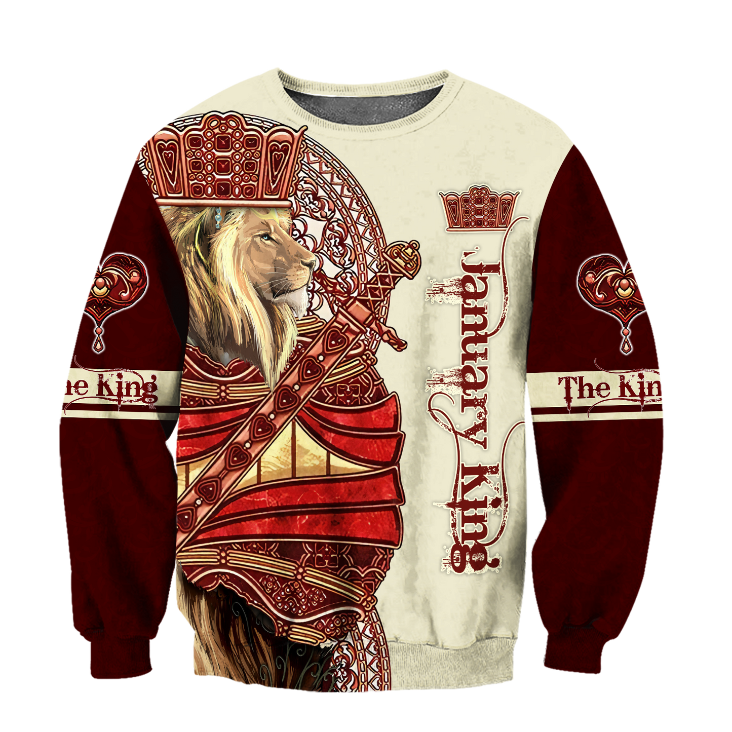 January King Lion 3D All Over Printed  Unisex Shirts