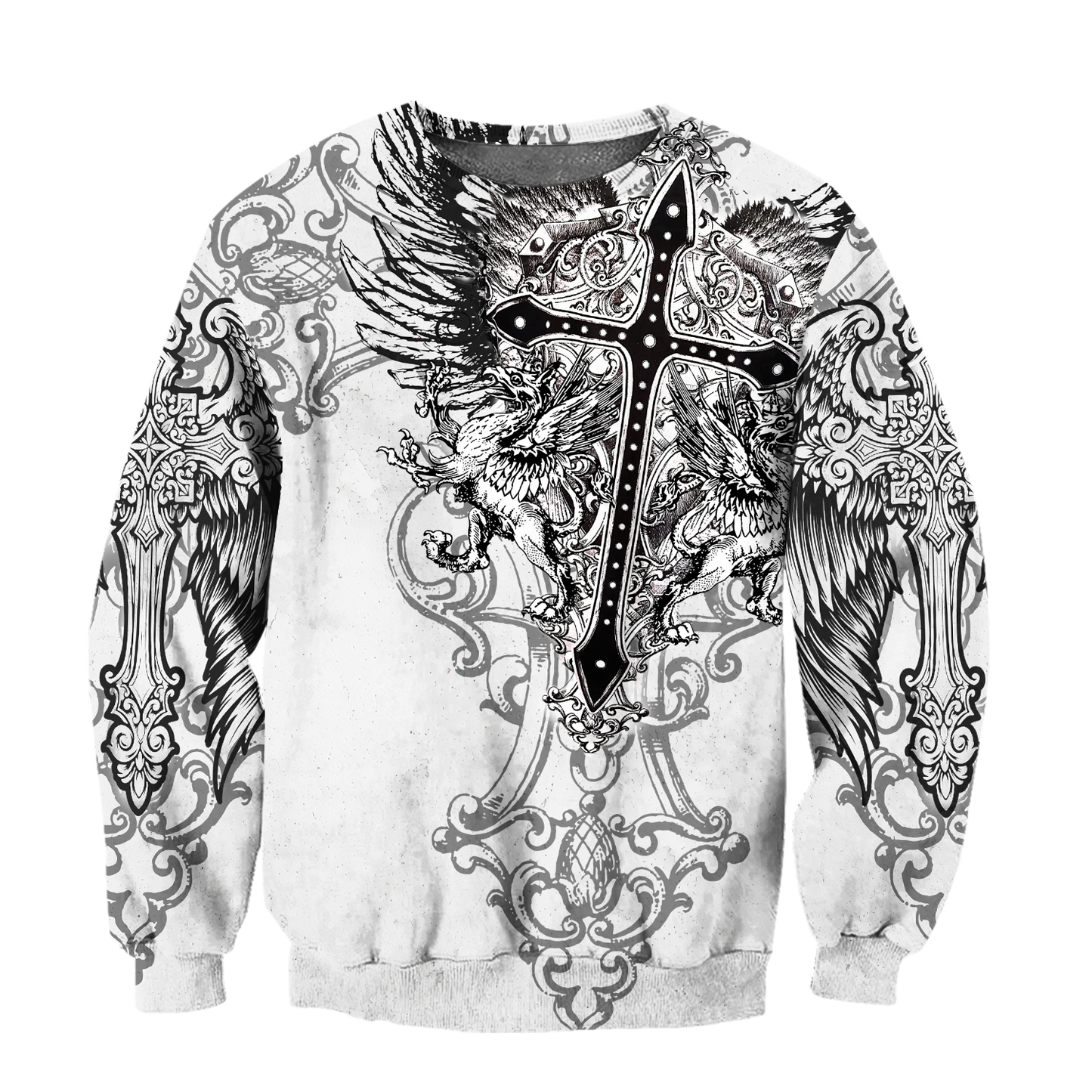 Jesus Cross Tattoo 3D All Over Printed Shirts For Men and Women HHT26102001ST