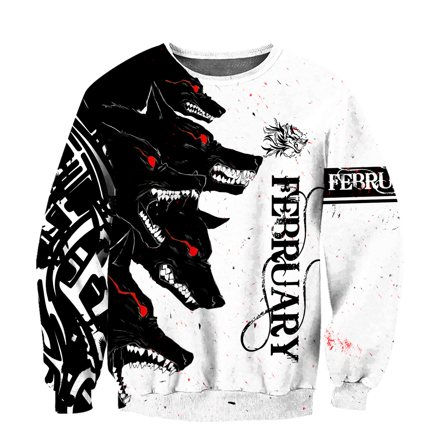 The Dark Wolf February 3D All Over Printed Unisex Deluxe Hoodie ML