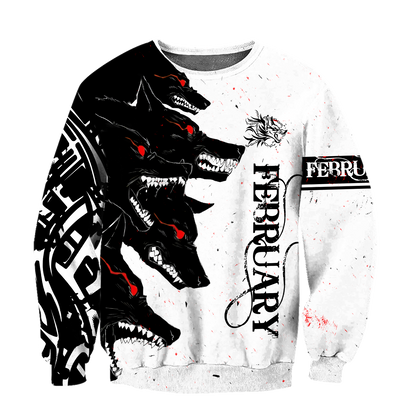 The Dark Wolf February 3D All Over Printed Unisex Deluxe Hoodie ML
