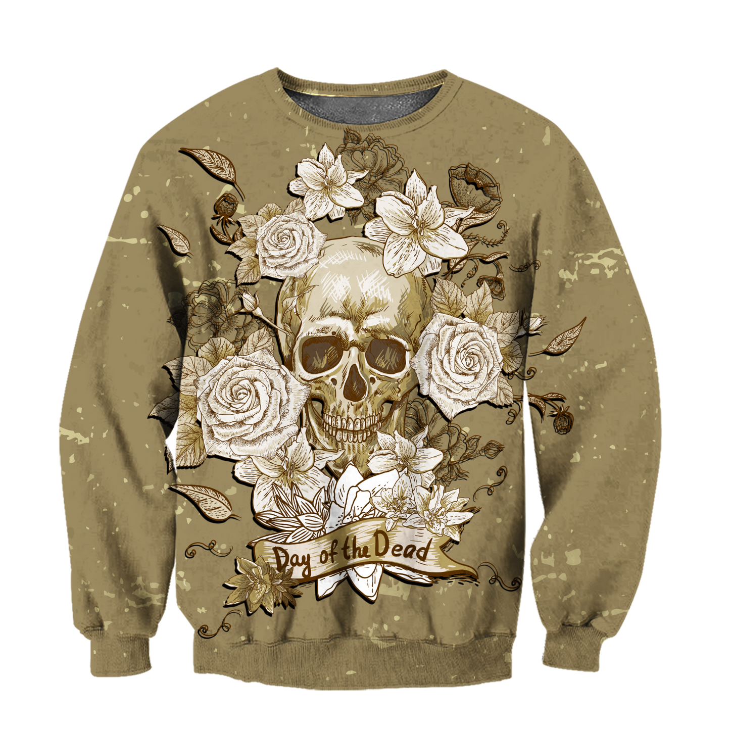 Skull day of the dead 3D all over printed for man and women QB05272003-Apparel-PL8386-Sweatshirt-S-Vibe Cosy™