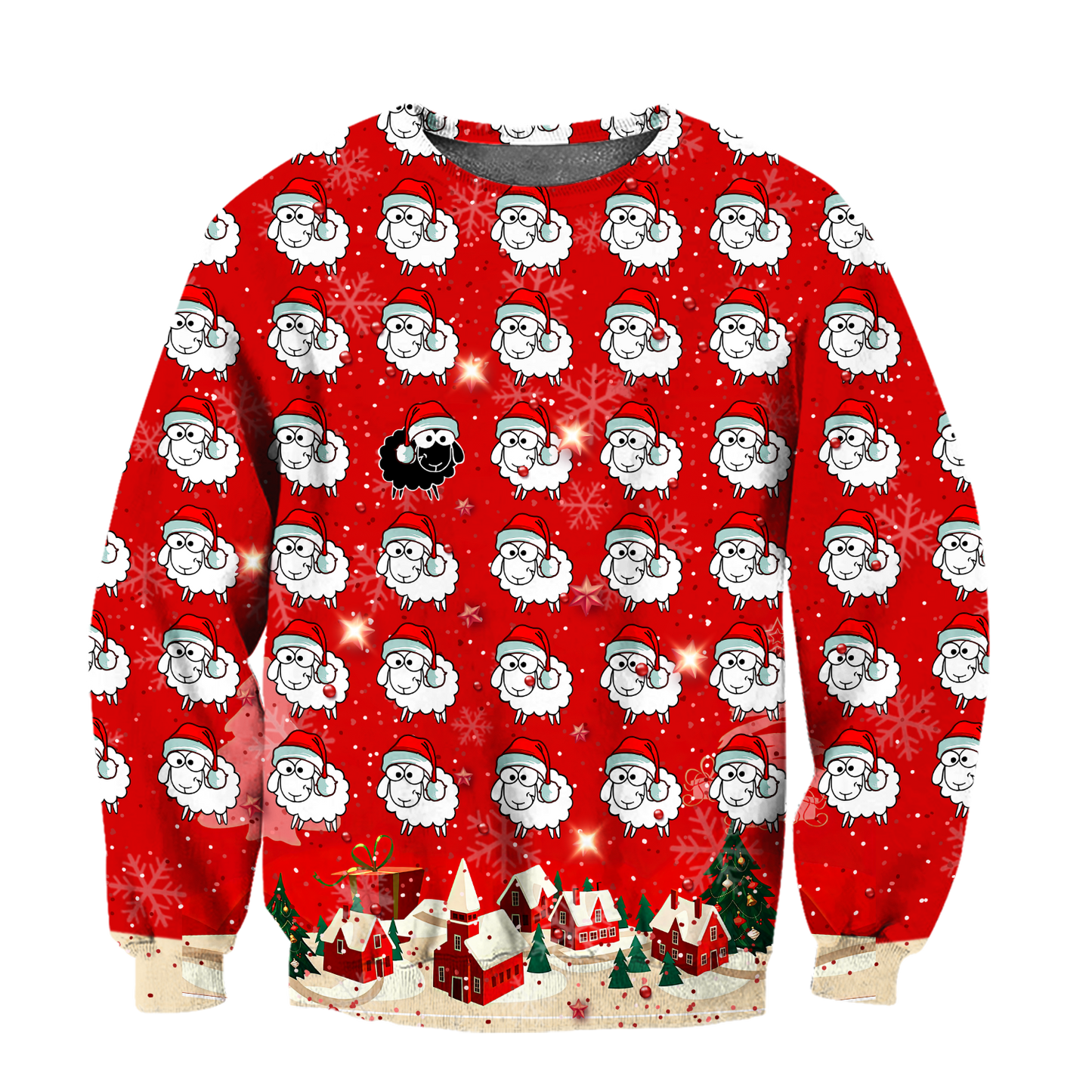 Sheep Lover Merry Christmas 3D All Over Printed Shirts For Men And Woman