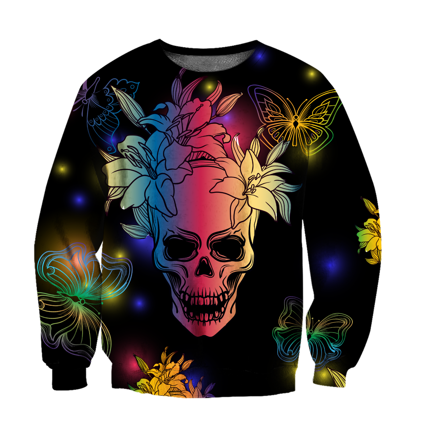Love Skull 3D all over printed for man and women-Apparel-PL8386-Sweatshirt-S-Vibe Cosy™