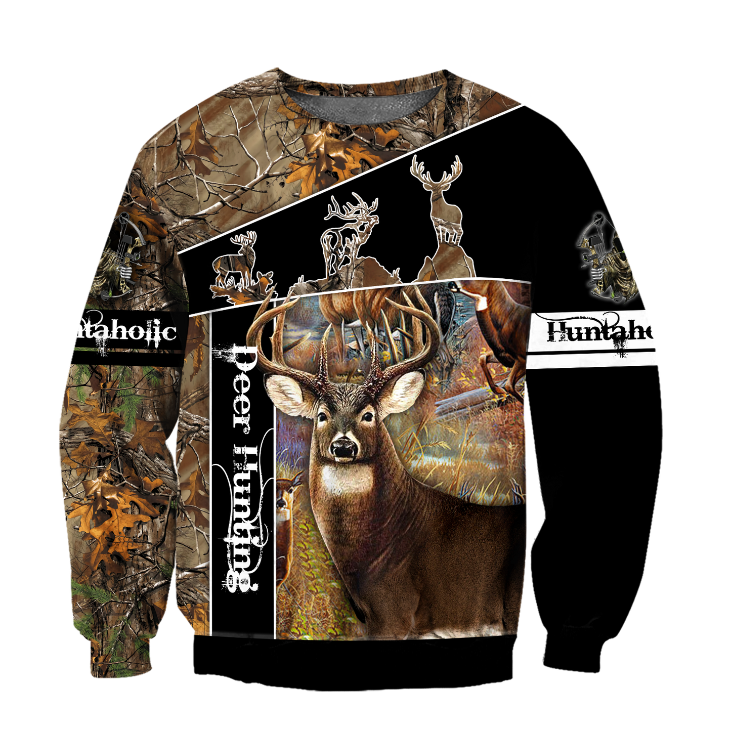 Version Huntaholic - Deer Hunting 3D All Over Printed Shirts For Men And Woman