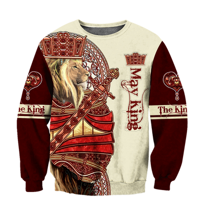 May King Lion 3D All Over Printed Unisex Shirts
