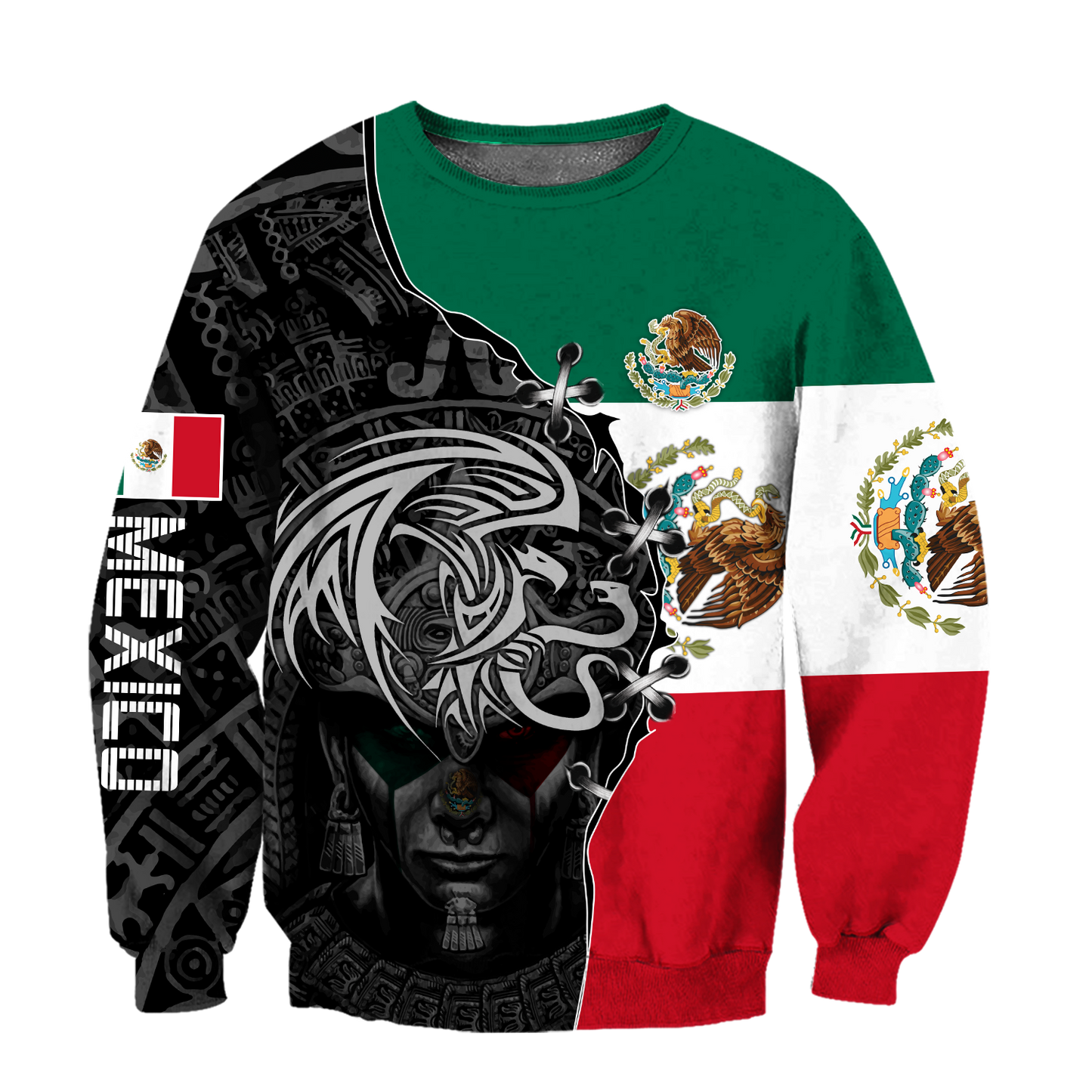 Mexican Aztec 3D All Over Printed Shirts For Men and Women