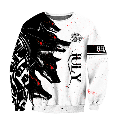 The Dark Wolf July 3D All Over Printed Unisex Deluxe Hoodie ML
