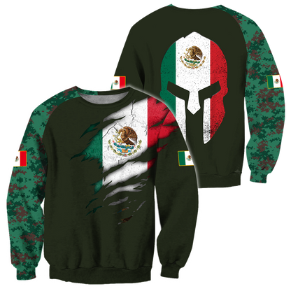 Mexican Coat Of Arm 3D All Over Printed Shirts DQB10142002