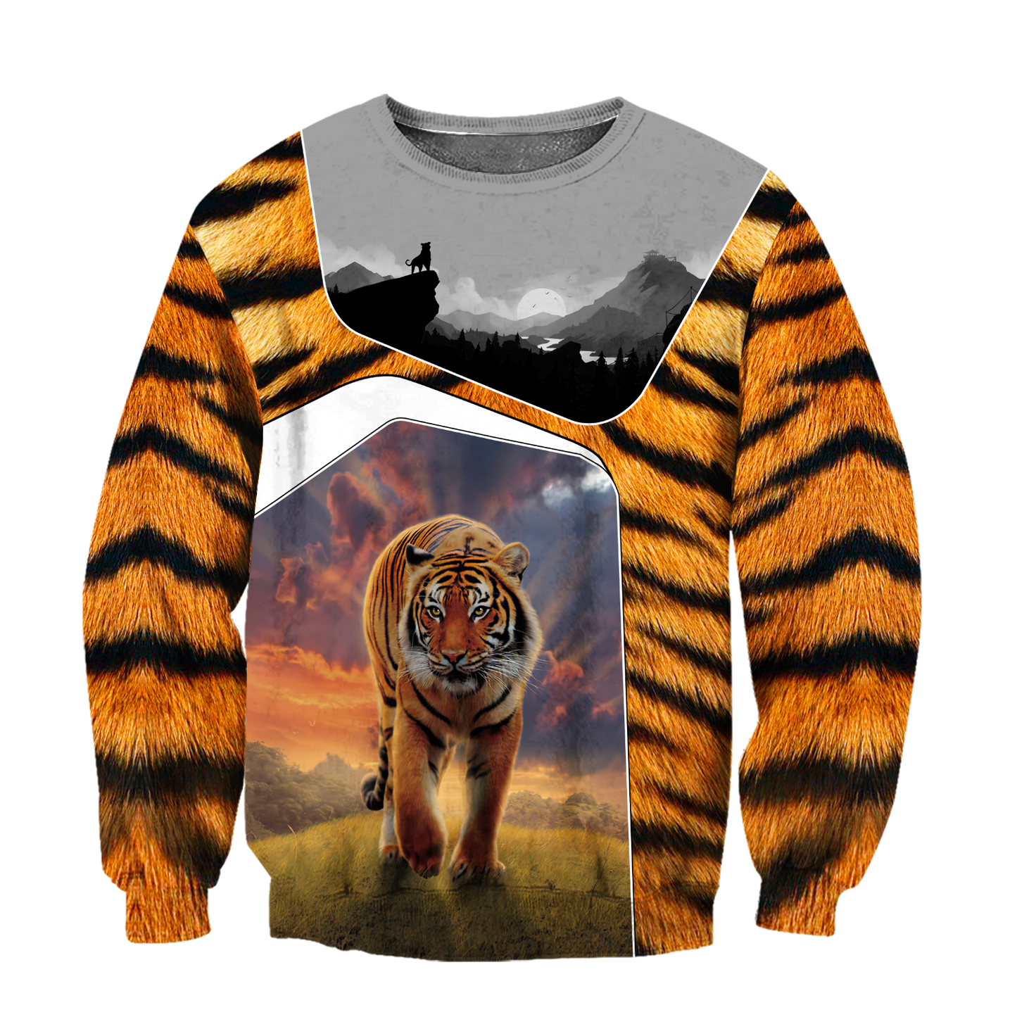 Love Tiger 3D All Over Printed Shirts For Men and Women MH3007203-Apparel-TT-Sweatshirt-S-Vibe Cosy™