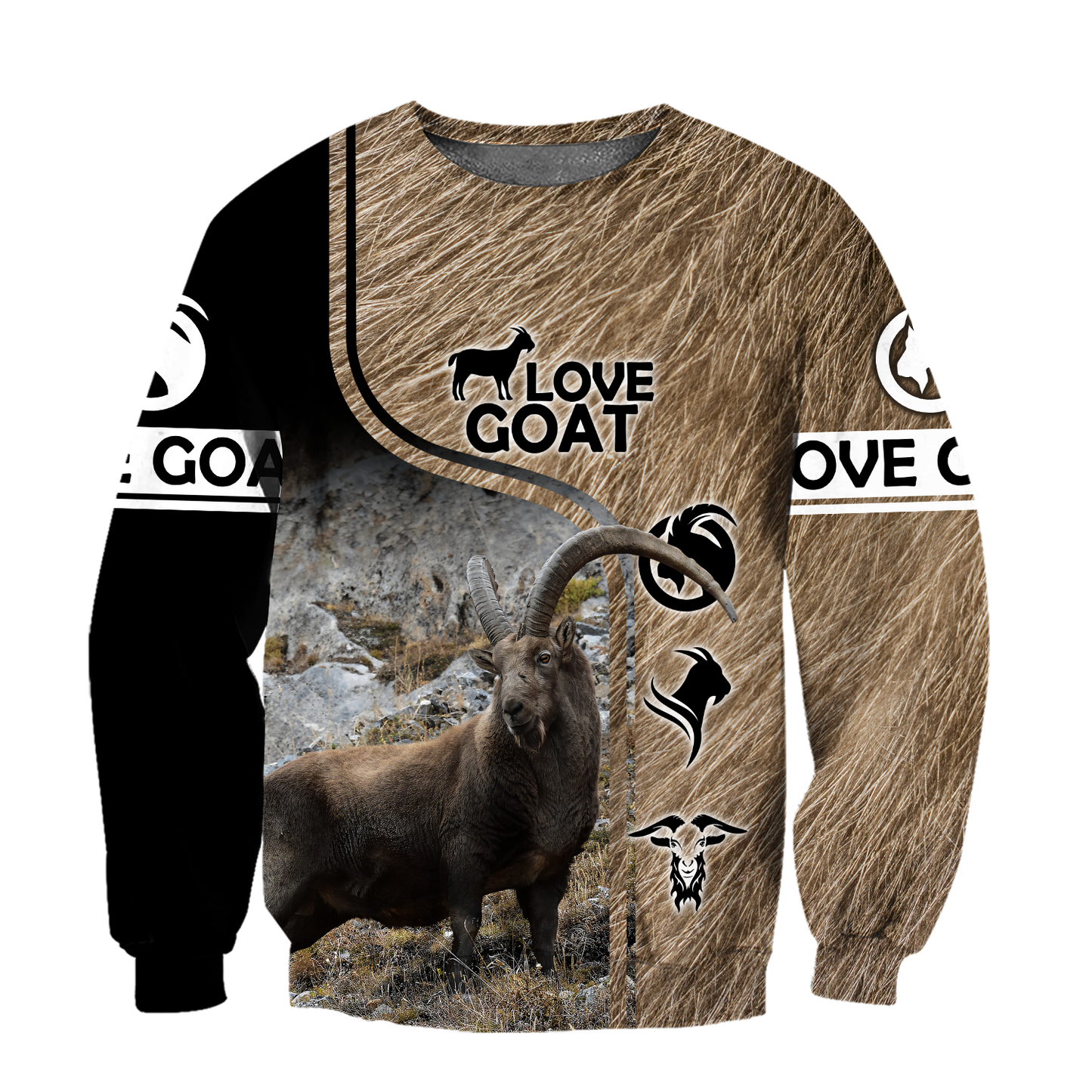 Love Goat 3D All Over Printed Shirts For Men and Women MH3007201-Apparel-TT-Sweatshirt-S-Vibe Cosy™