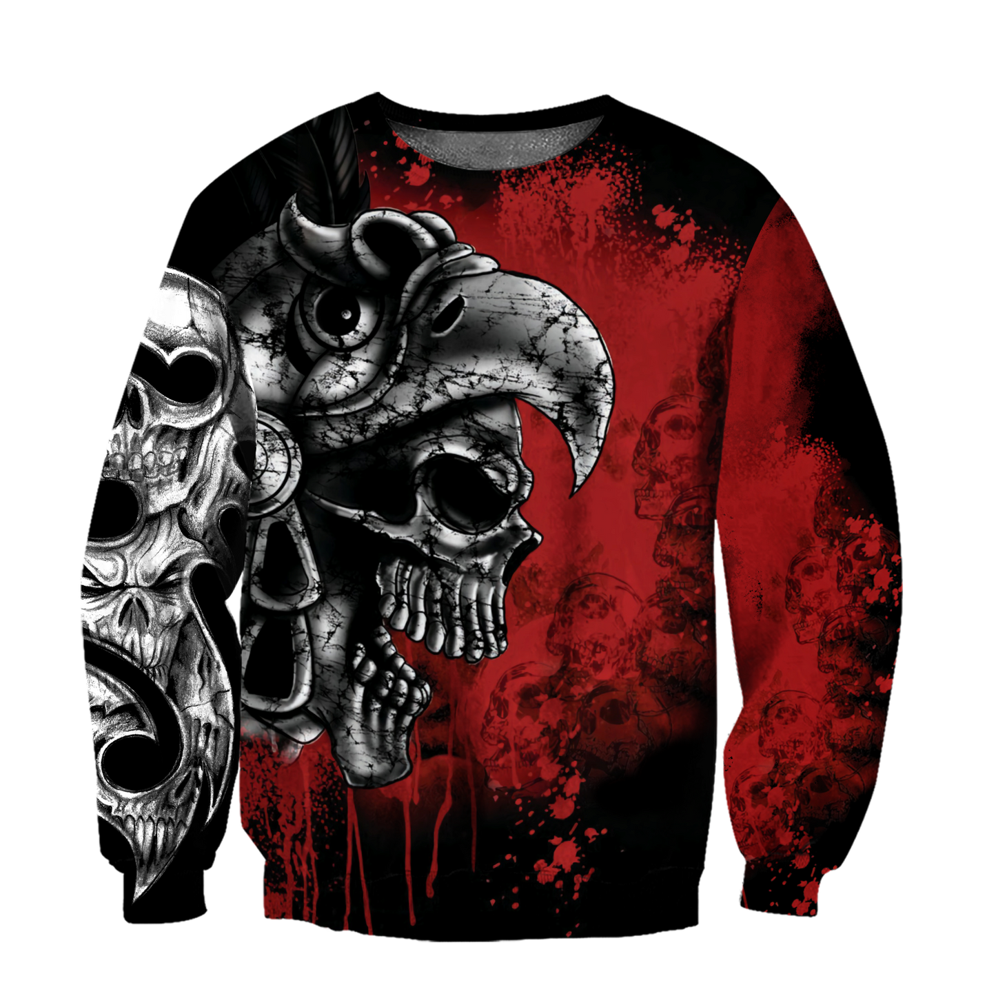Love Skull 3D all over printed for man and women-Apparel-PL8386-Sweatshirt-S-Vibe Cosy™