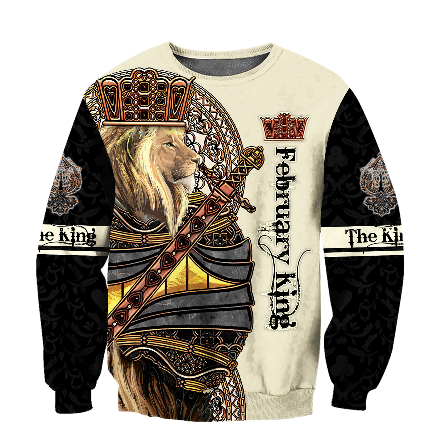 February King Lion 3D All Over Printed  Unisex Shirts
