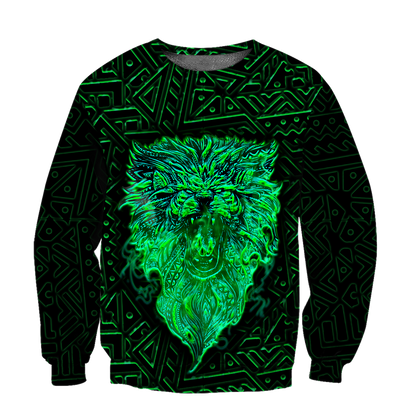 New zealand lion maori reggae 3d all over printed shirt and short for man and women-Apparel-PL8386-Sweatshirt-S-Vibe Cosy™