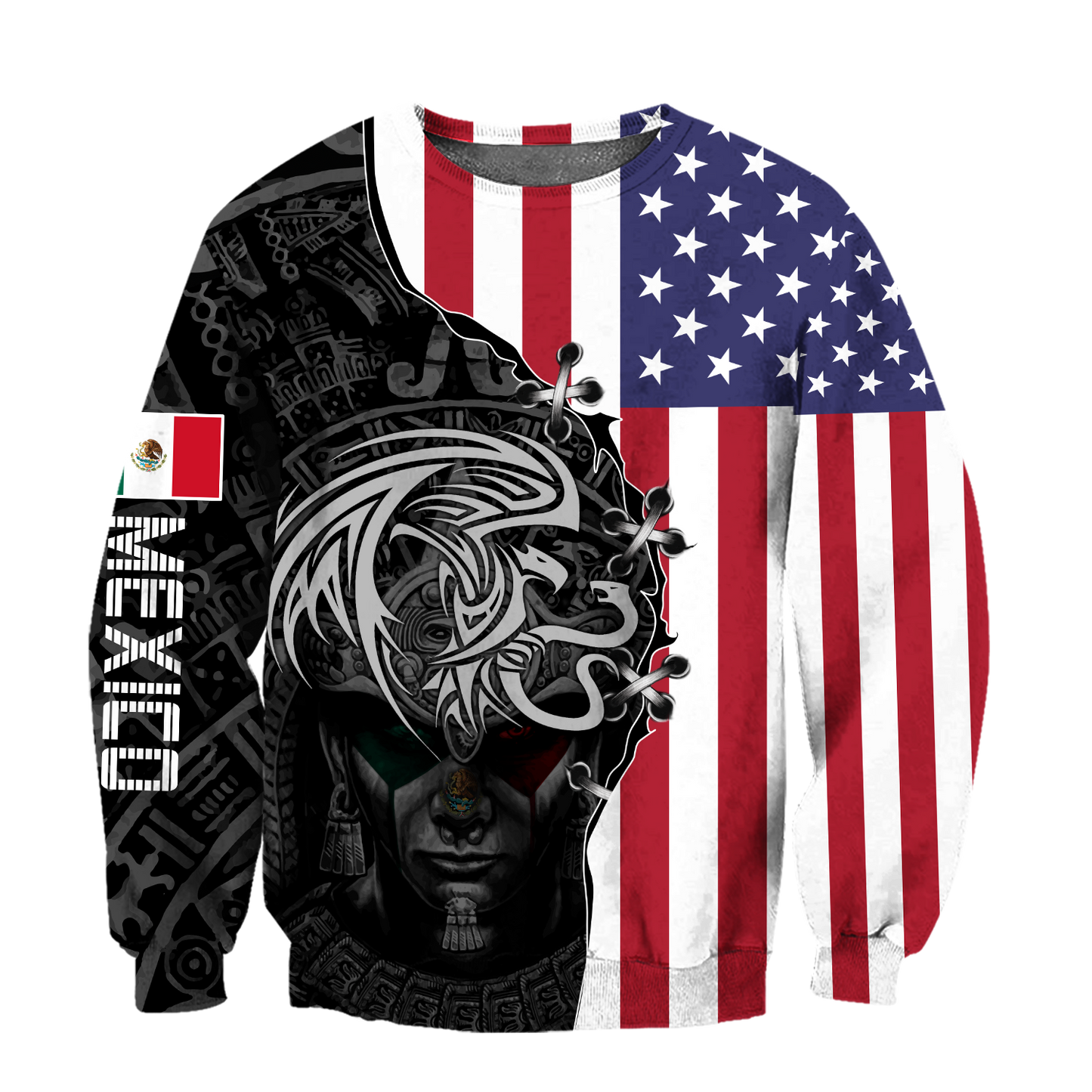 Mexico- US 3D All Over Printed Shirts For Men and Women-Apparel-TA-Hoodie-S-Vibe Cosy™