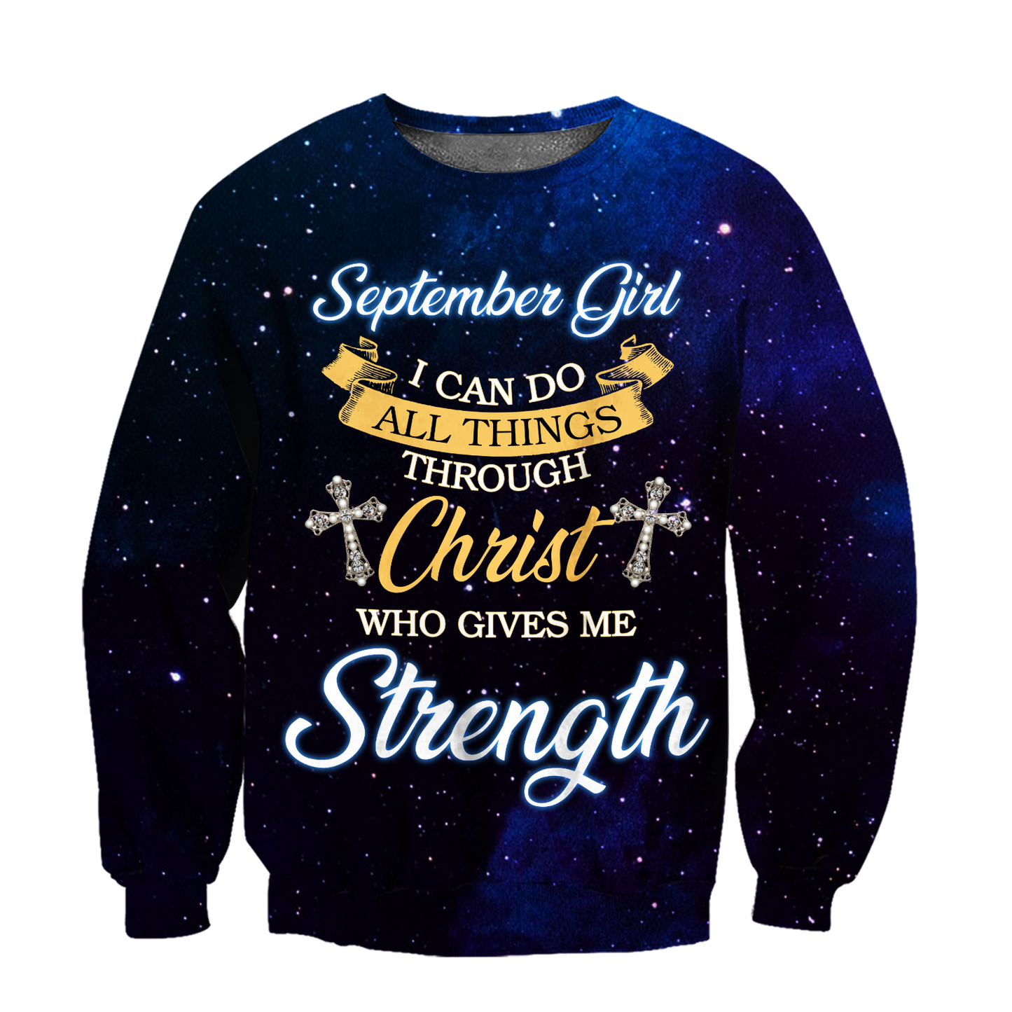 September Girl I Can Do All Things Combo3D All Over Print Shirts DQB08122006S