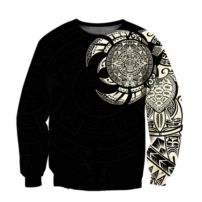 Aztec Mayan Tatoo 3D All Over Printed Shirts For Men and Women DQB07092001-Apparel-TA-Sweatshirts-S-Vibe Cosy™