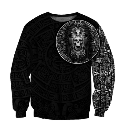 Mexican Aztec Warrior 3D All Over Printed Shirts For Men and Women QB07022001-Apparel-TA-Sweatshirts-S-Vibe Cosy™