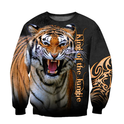 Tiger King of the Jungle 3D All Over Print  Hoodie