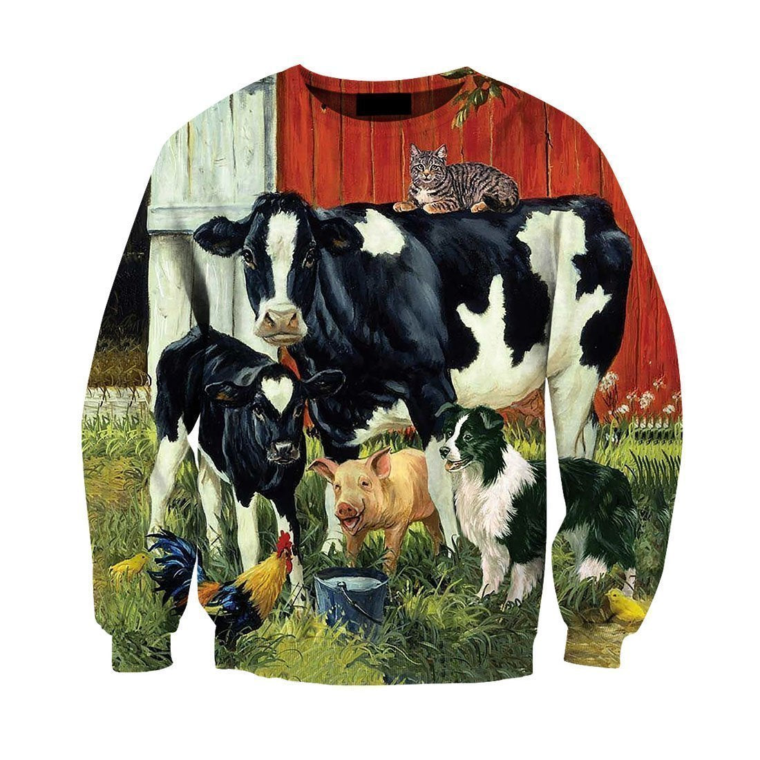 Animal in my famer-Apparel-HD09-Sweat Shirt-S-Vibe Cosy™