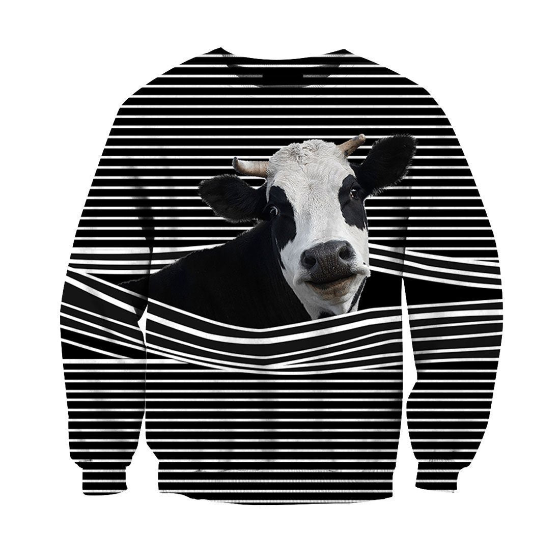 Cow With Black Farm-Apparel-HD09-Sweat Shirt-S-Vibe Cosy™
