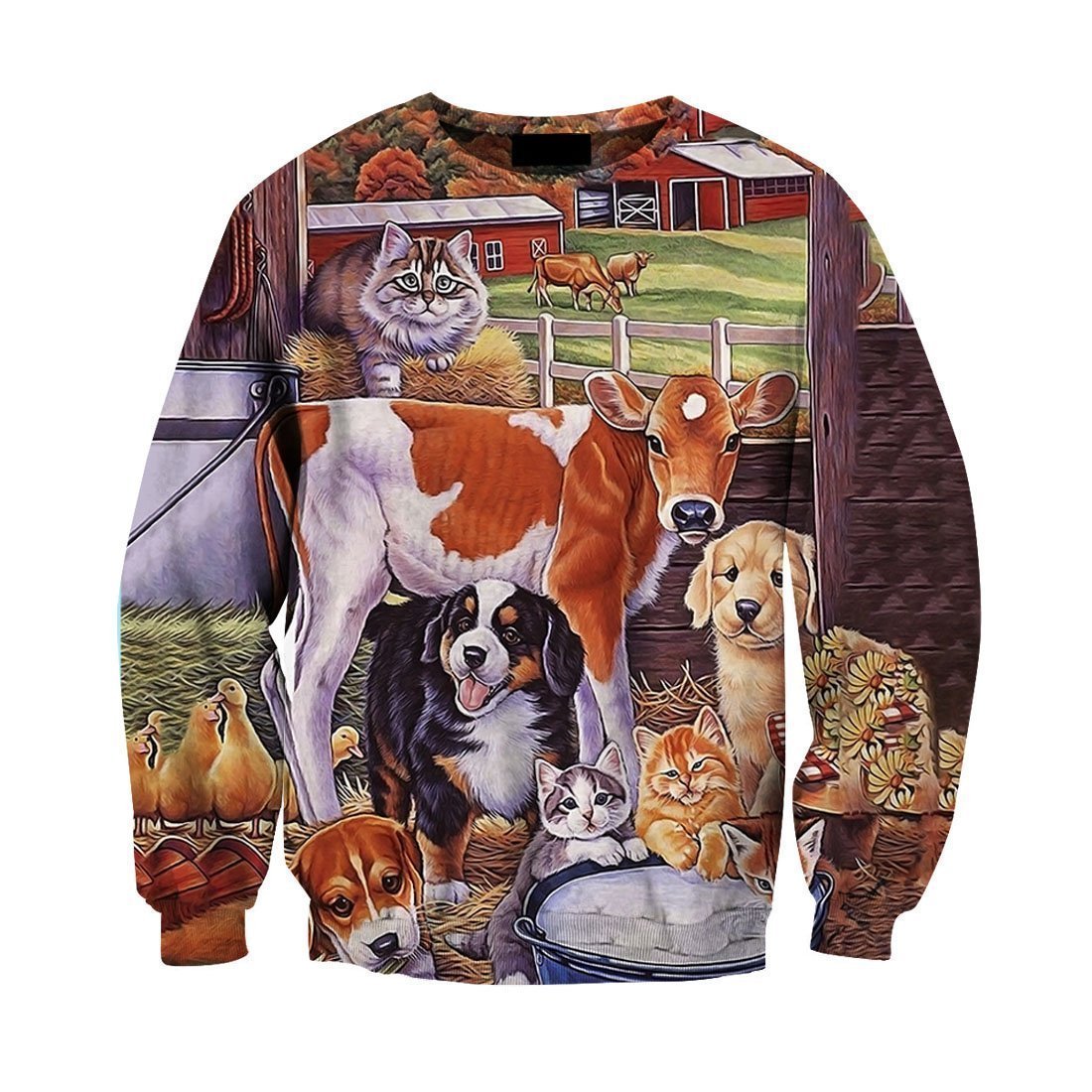 3D All Over Printed Beautiful Cow Hoodie-Apparel-HD09-Sweat Shirt-S-Vibe Cosy™