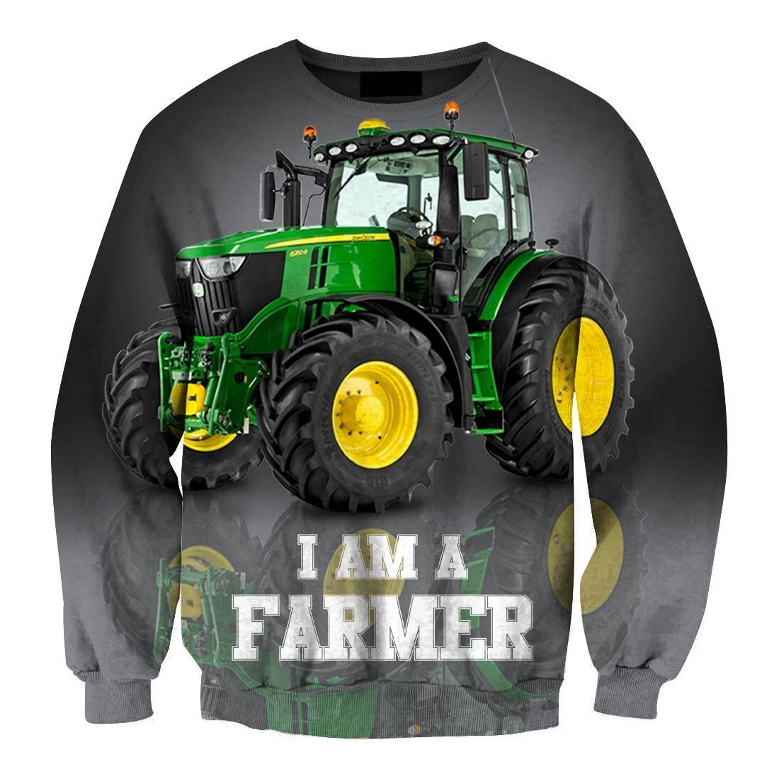 Beautiful Green Tractor Hoodie-Apparel-HD09-Sweat Shirt-S-Vibe Cosy™
